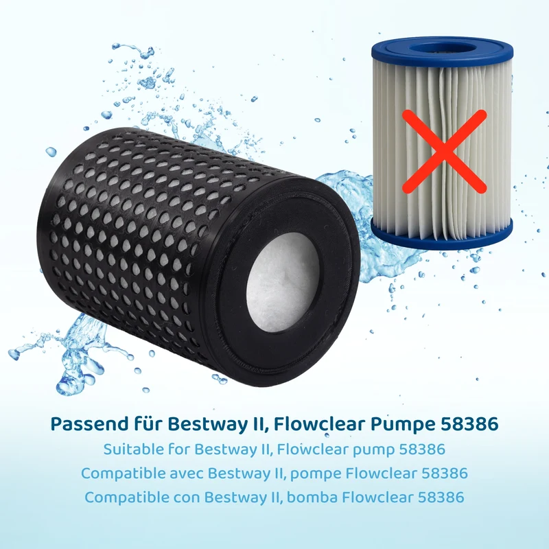 10 Refill-Filter für Bestway II Filterbehälter