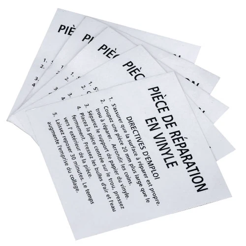 Ensemble de réparation autocollant pour toile de piscine – 5 pièces