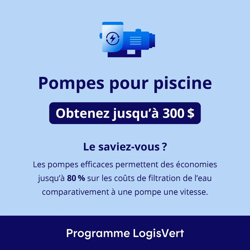 Pompe de piscine à 2 vitesses - 1,5 HP