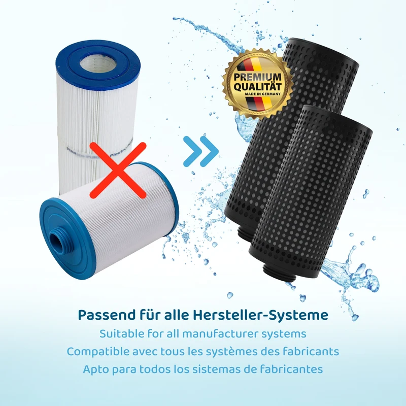 PureFlow® LongLife Filterkartusche lang + Adapter mit Grobgewinde innen