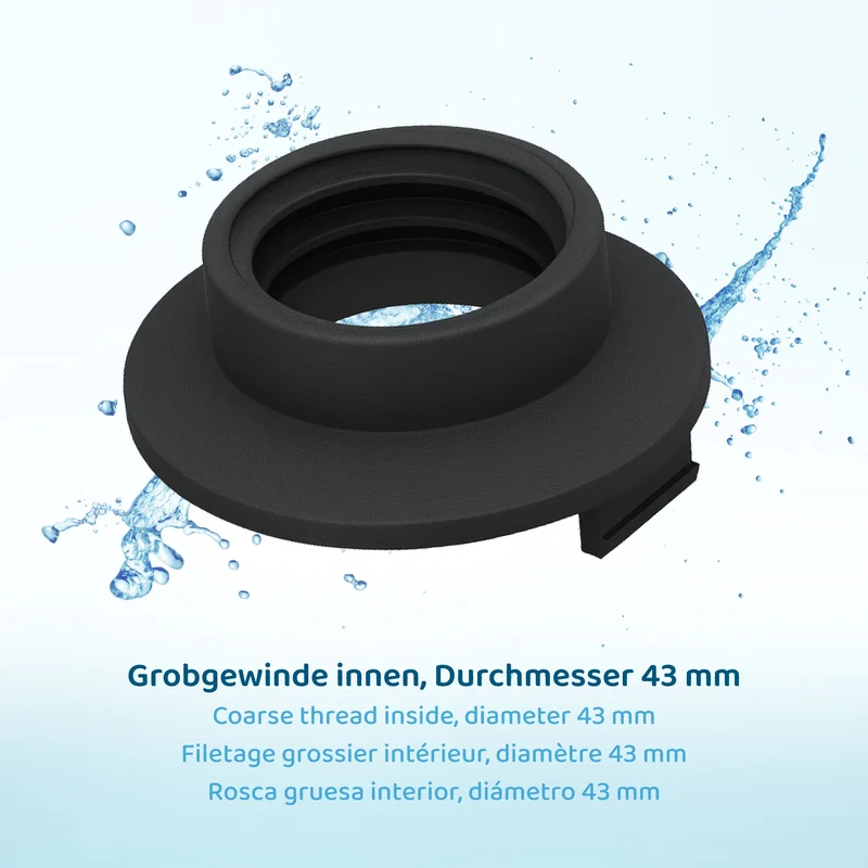 PureFlow® LongLife Filterkartusche kurz + Adapter mit Grobgewinde innen