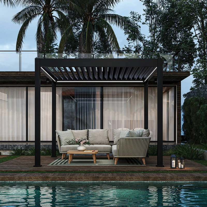 Pergola Ombrella I-Plus motorisée avec Led