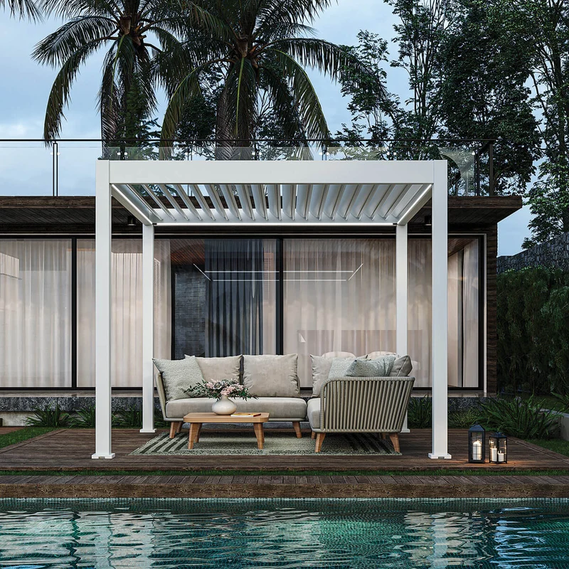 Pergola Ombrella I-Plus motorisée avec Led