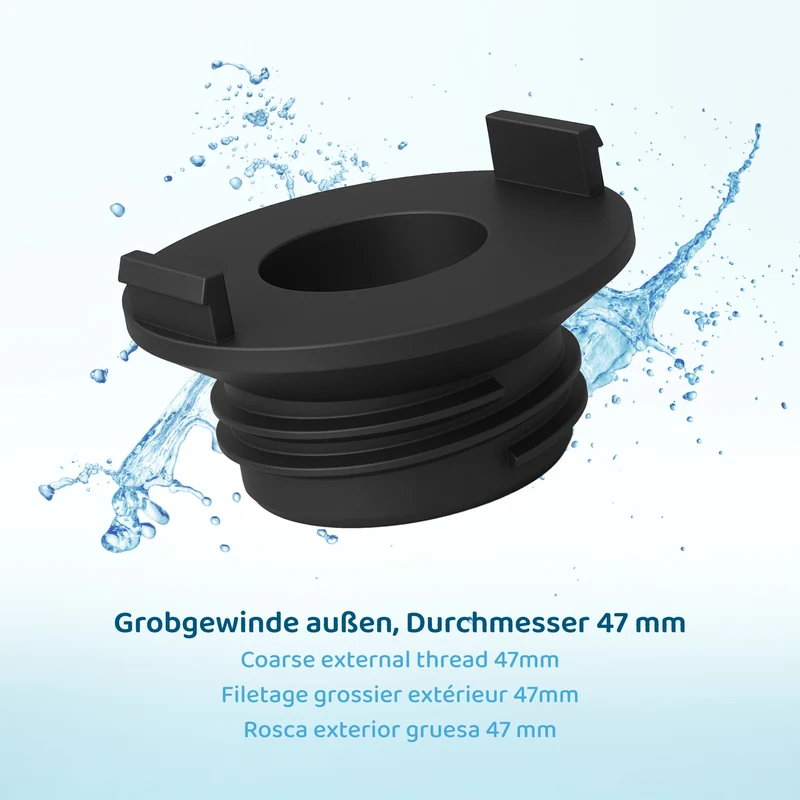 PureFlow® LongLife Filterkartusche lang + Adapter mit Grobgewinde außen
