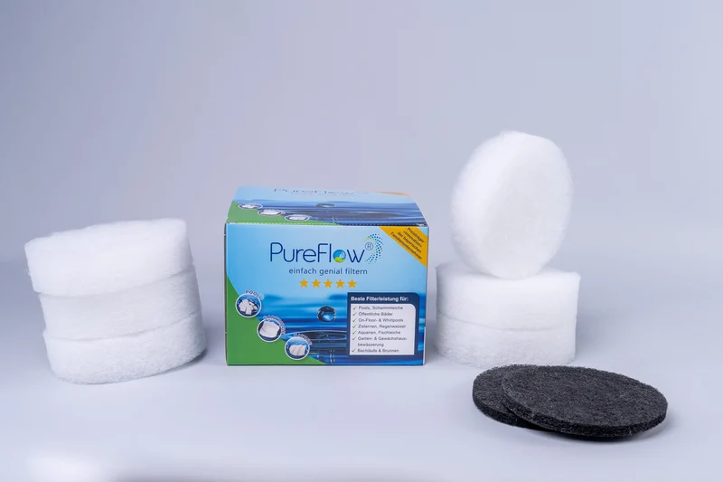 PureFlow EGO-3 Aktiv (Ø15cm - 2 Filter à 3 Disks) inkl. Aktivkohle (2 Stück)