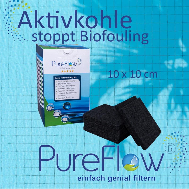 PureFlow® Aktivkohle (100x100mm - 100 Gramm)