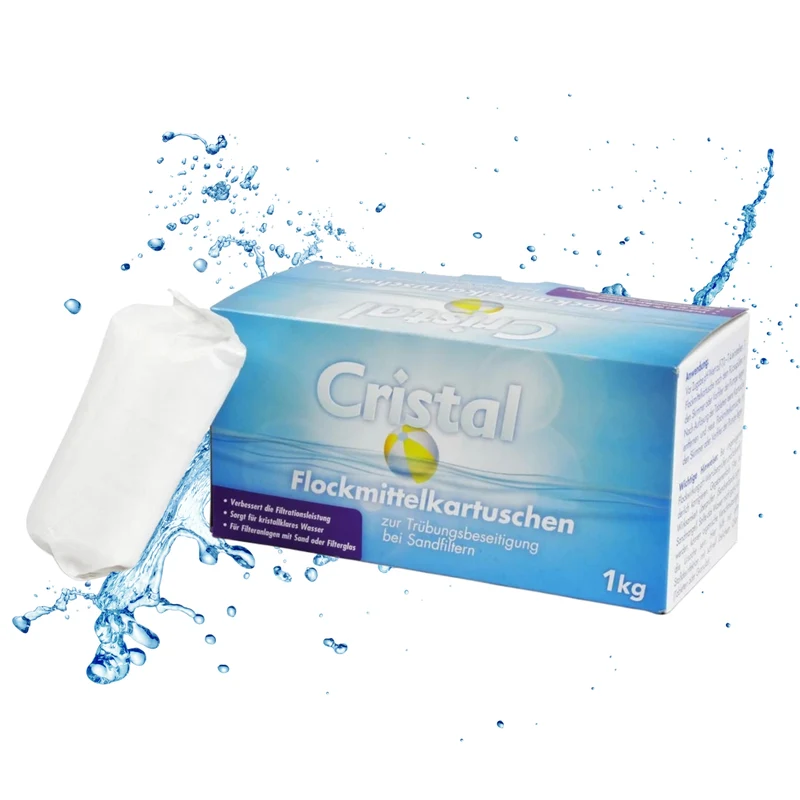 CRISTAL Flockmittelkartuschen 1,0 kg (8 Stk.)