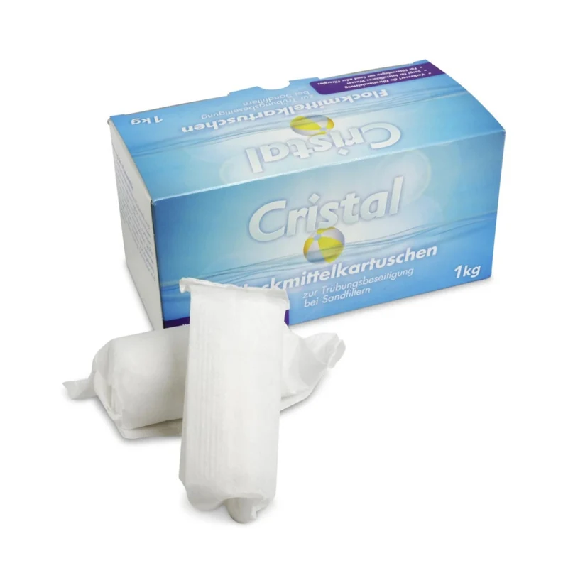 CRISTAL Flockmittelkartuschen 1,0 kg (8 Stk.)
