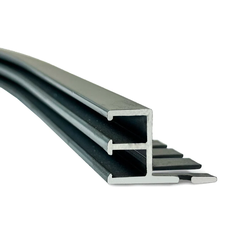 Margelle supérieur de coin entaillée à double rails pour piscine creusée (gris)