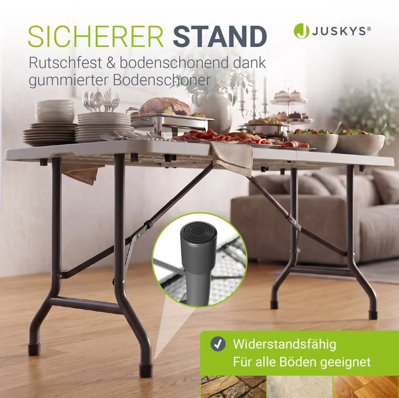 Table pliante Easyfold – 180 × 74 cm, jusqu'à 200 kg – 3 coloris