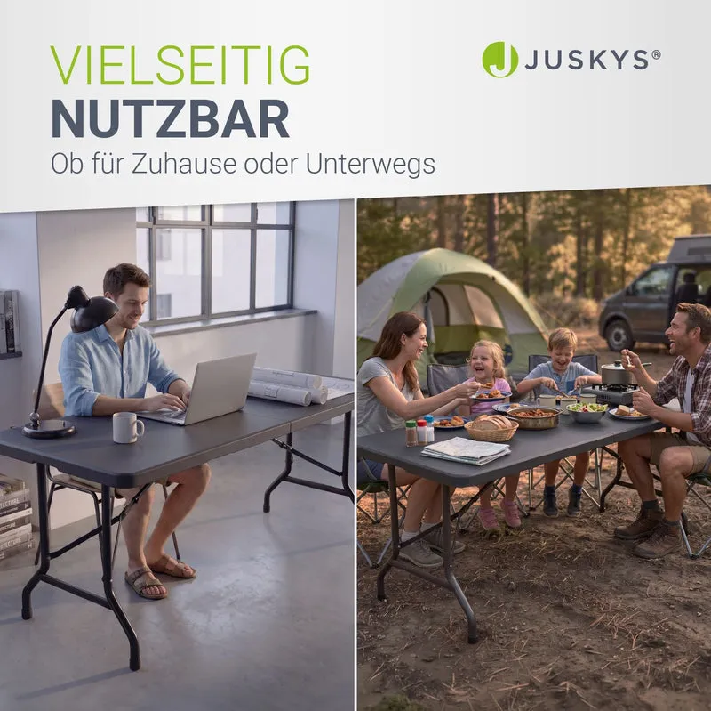 Table pliante Easyfold – 180 × 74 cm, jusqu'à 200 kg – 3 coloris