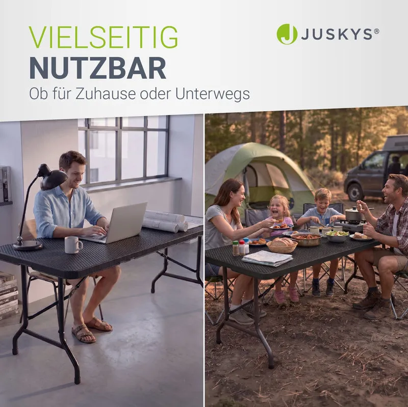 Table pliante Easyfold – 180 × 74 cm, jusqu'à 200 kg – 3 coloris