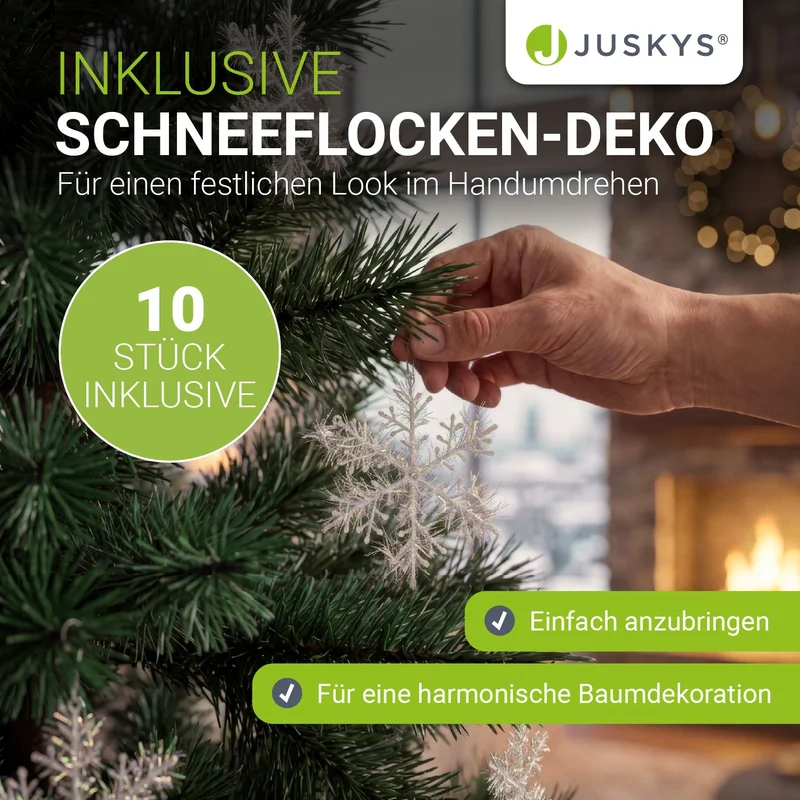Sapin de Noël artificiel Norvi – aspect Nordmann – 150 à 220 cm