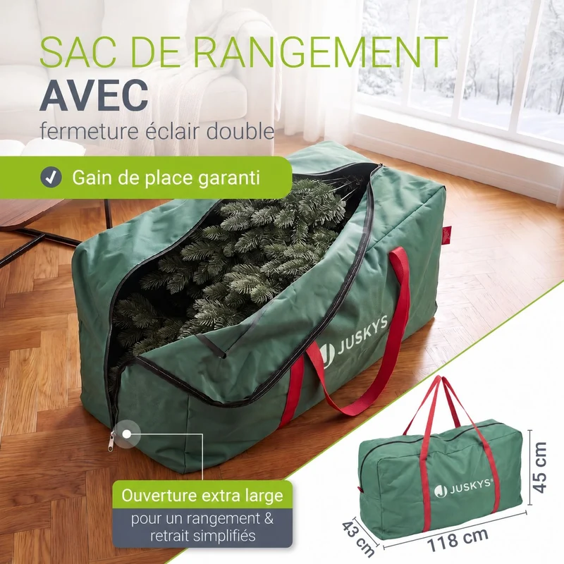 Sapin de Noël artificiel Norvi – aspect Nordmann – 150 à 220 cm