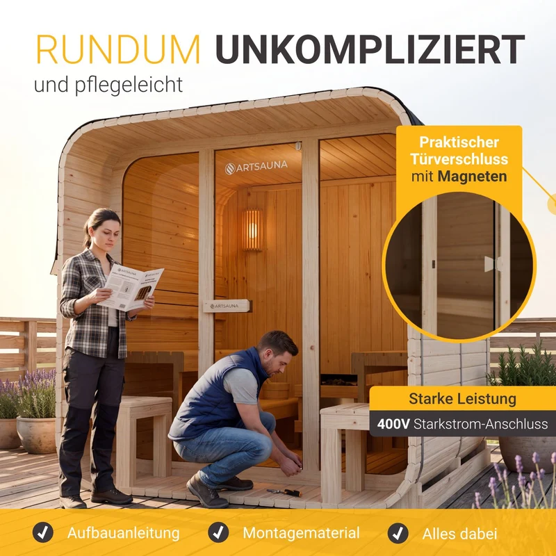 Sauna finlandais Fjora XL