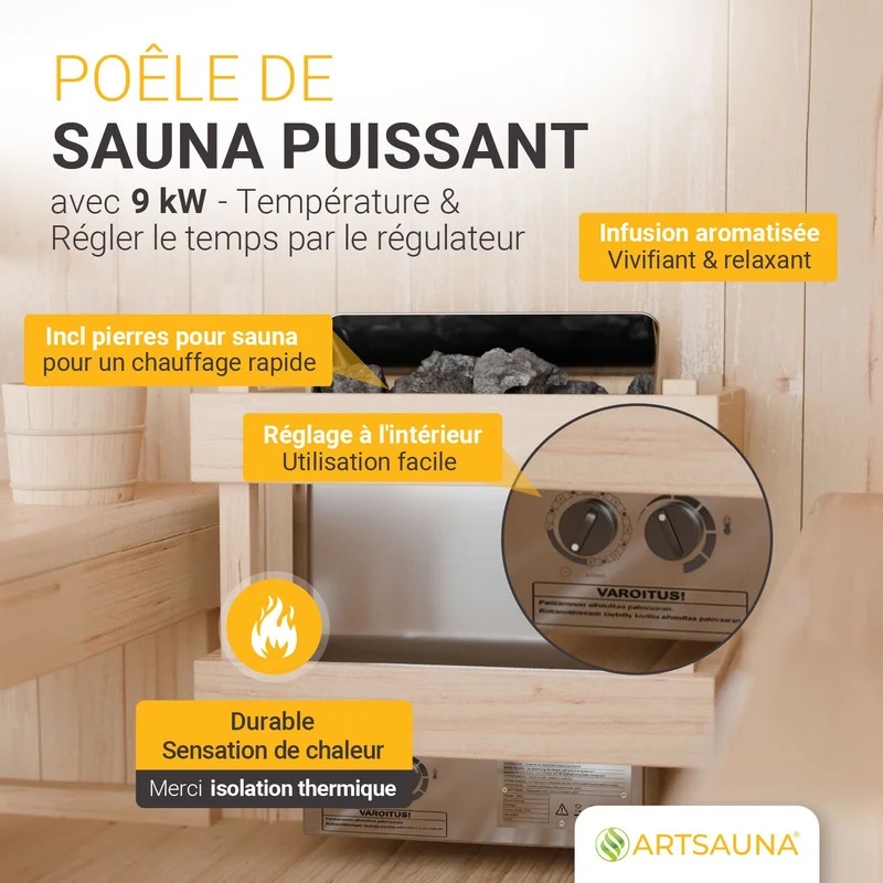 Sauna finlandais Fjora XL