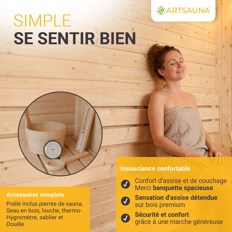 Sauna finlandais Fjora XL