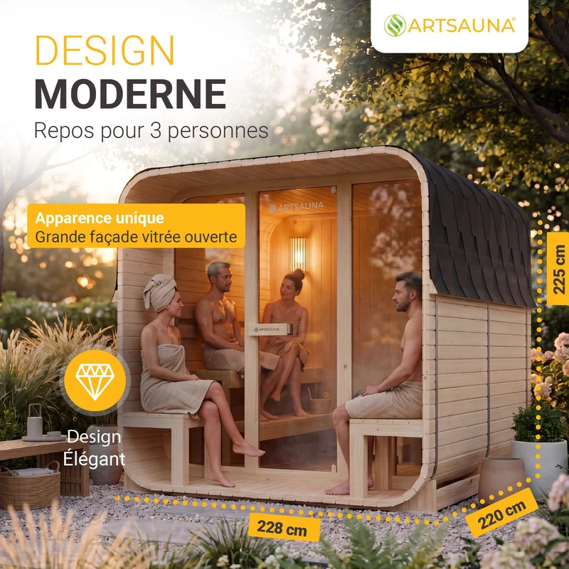 Sauna finlandais Fjora XL