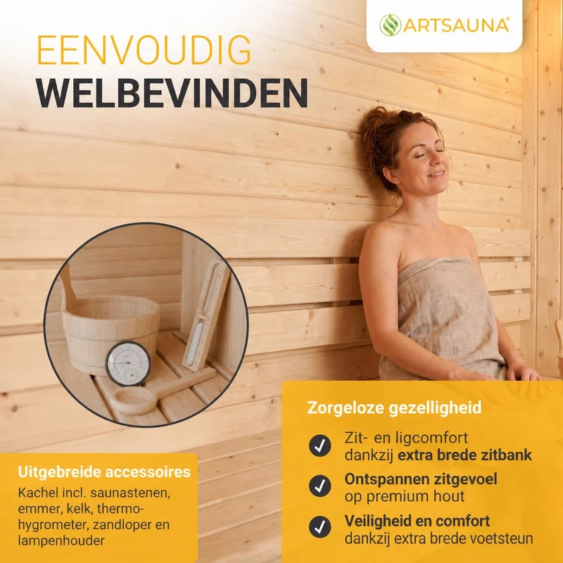 Sauna finlandais Fjora XL