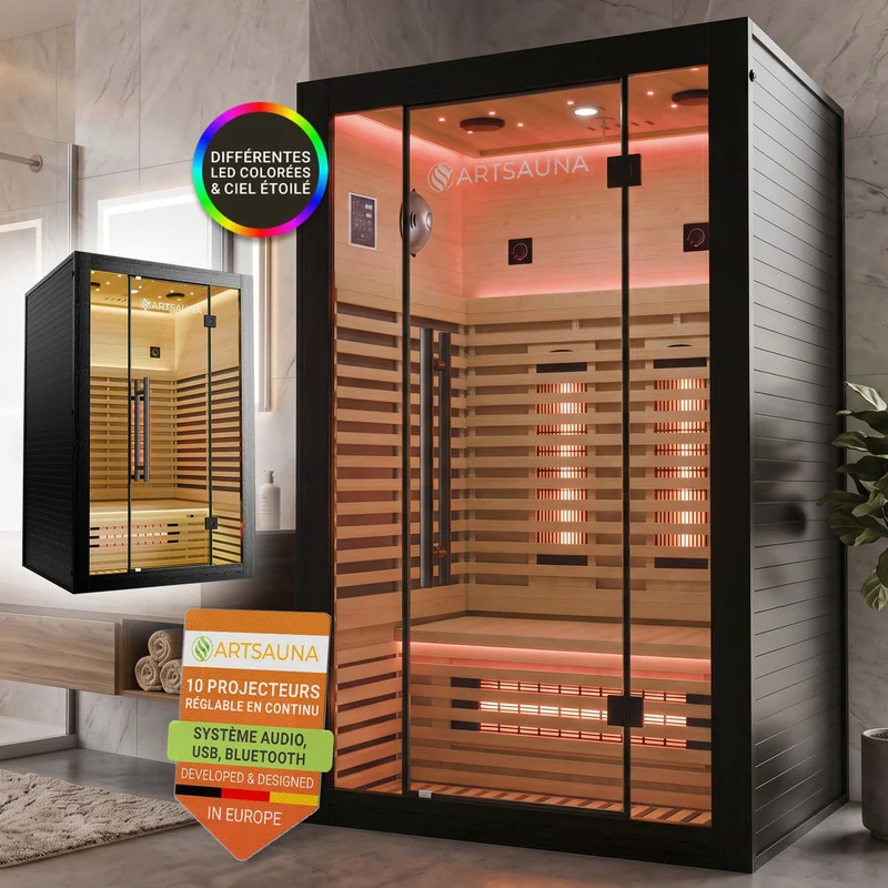Sauna infrarouge Trondheim 120 - Noir
