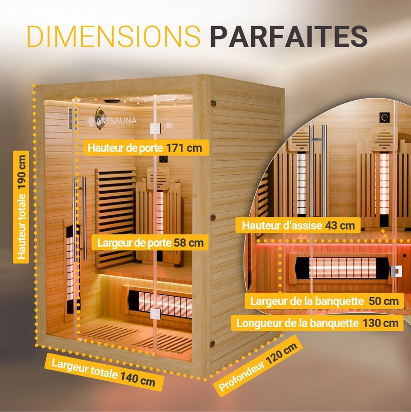 Sauna infrarouge Aarhus 140