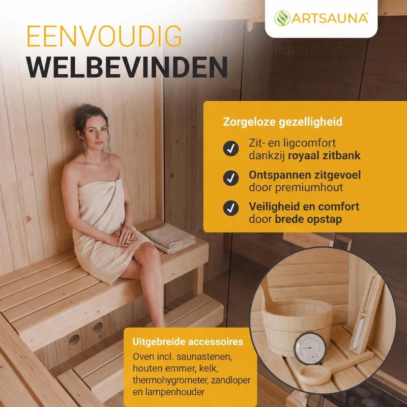 Sauna finlandais Fjora XXL