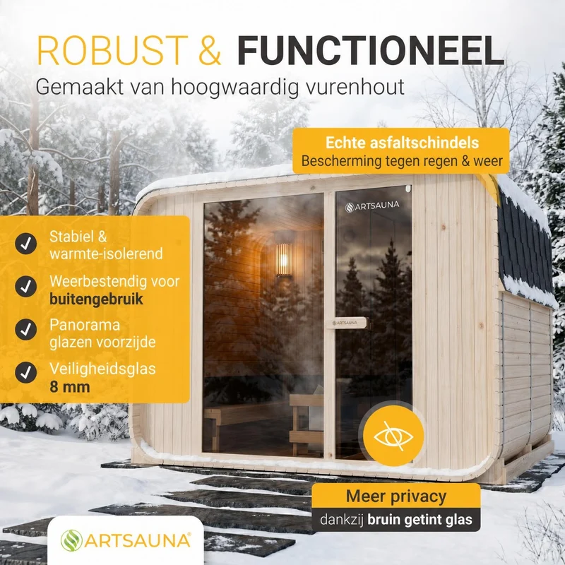 Sauna finlandais Fjora XXL