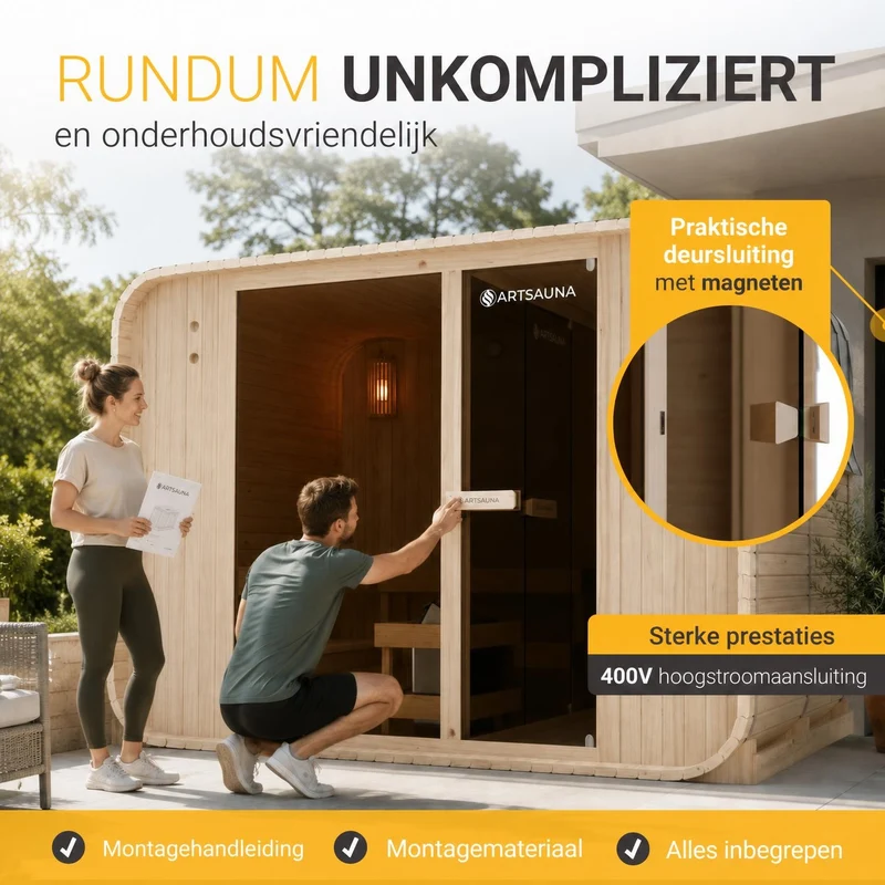 Sauna finlandais Fjora XXL