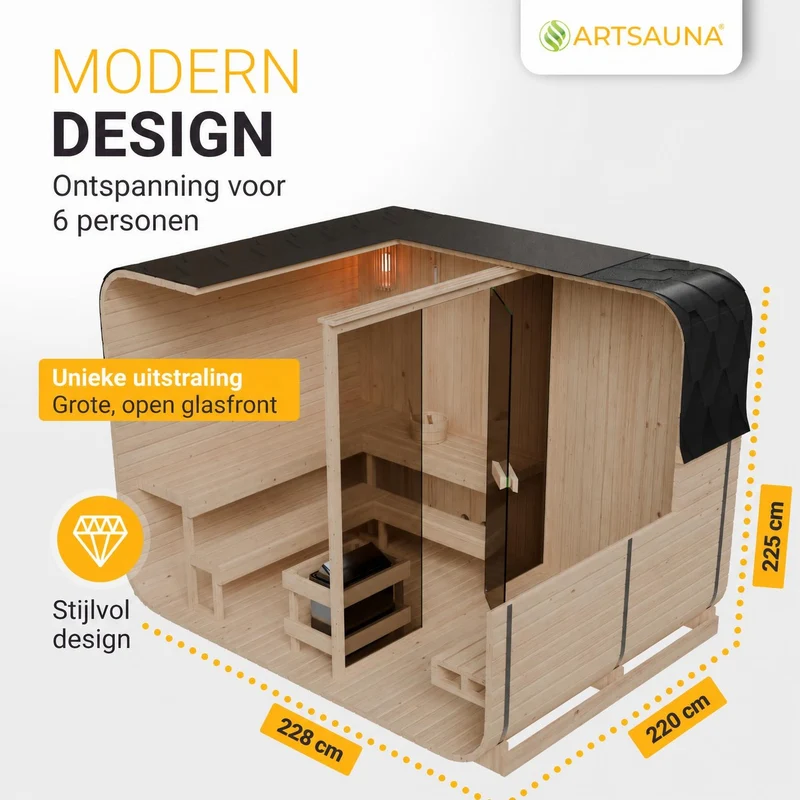 Sauna finlandais Fjora XXL