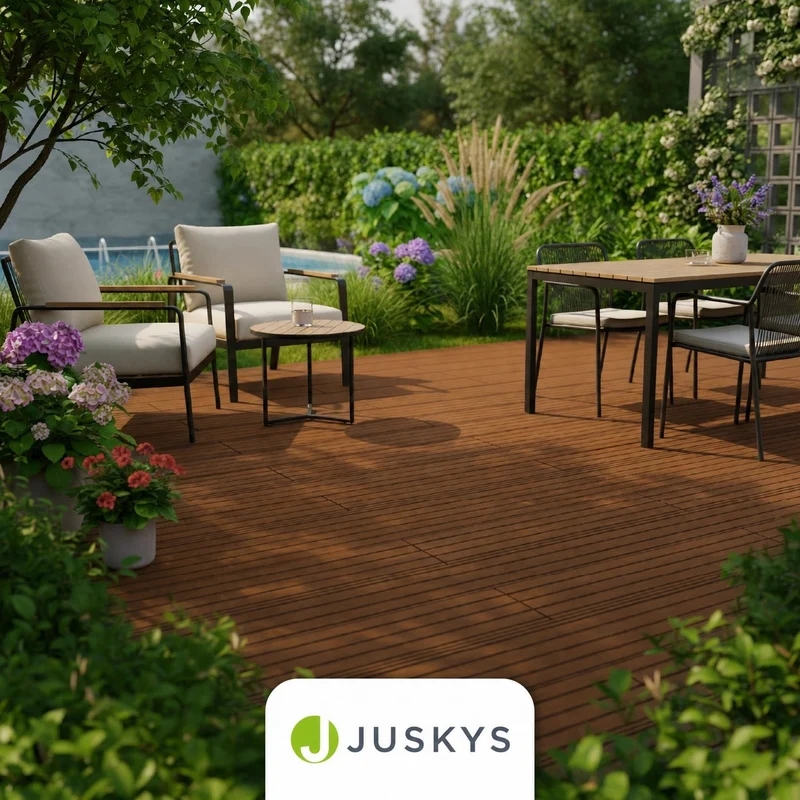 Lames de terrasse en WPC Teck