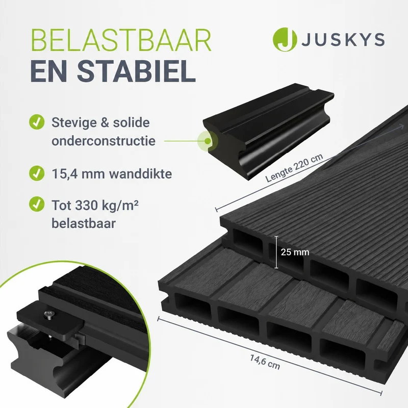 Lames de terrasse en WPC anthracite