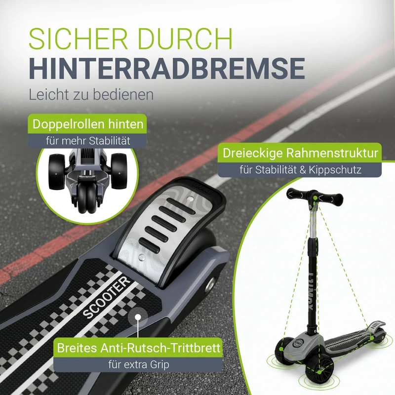 Trottinettes pour enfants pour des aventures en toute sécurité