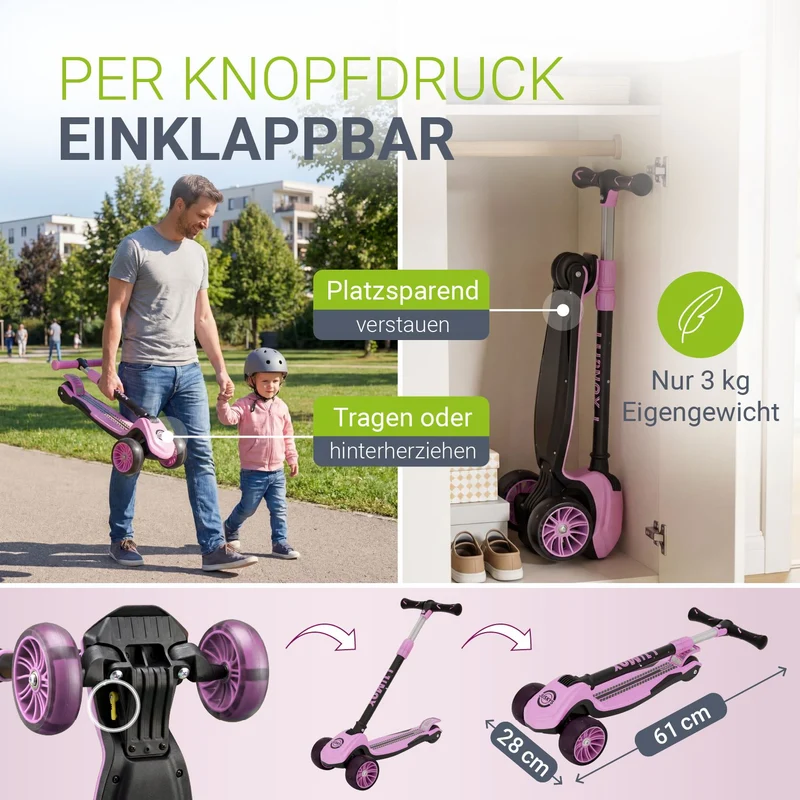 Trottinettes pour enfants pour des aventures en toute sécurité