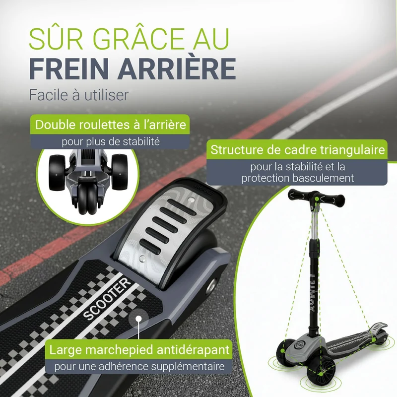 Trottinettes pour enfants pour des aventures en toute sécurité