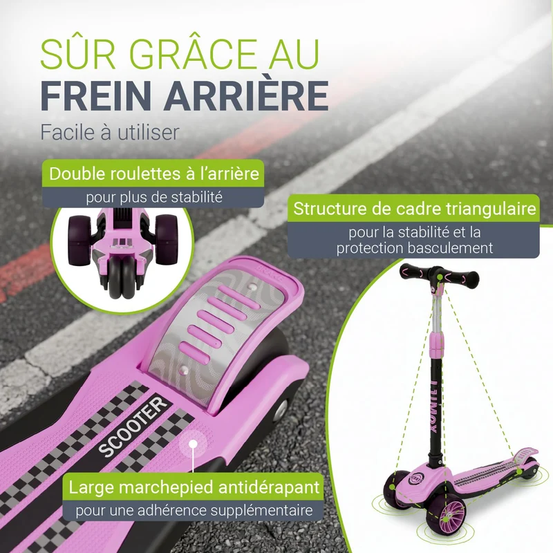 Trottinettes pour enfants pour des aventures en toute sécurité