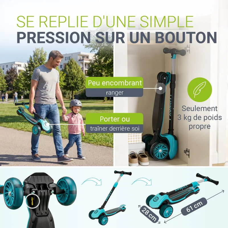 Trottinettes pour enfants pour des aventures en toute sécurité