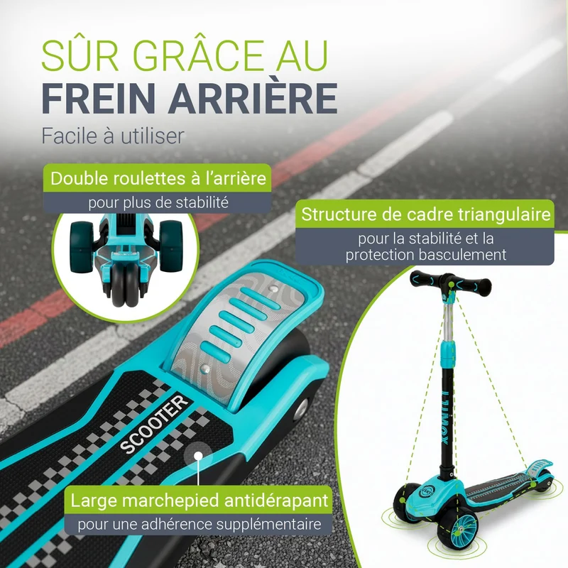 Trottinettes pour enfants pour des aventures en toute sécurité
