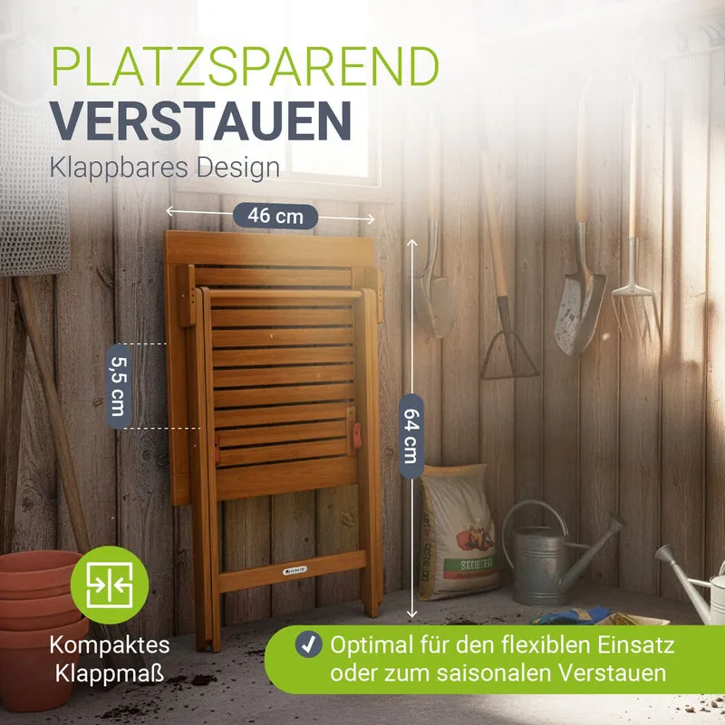Table en bois pliable Zadar – pour balcon et jardin