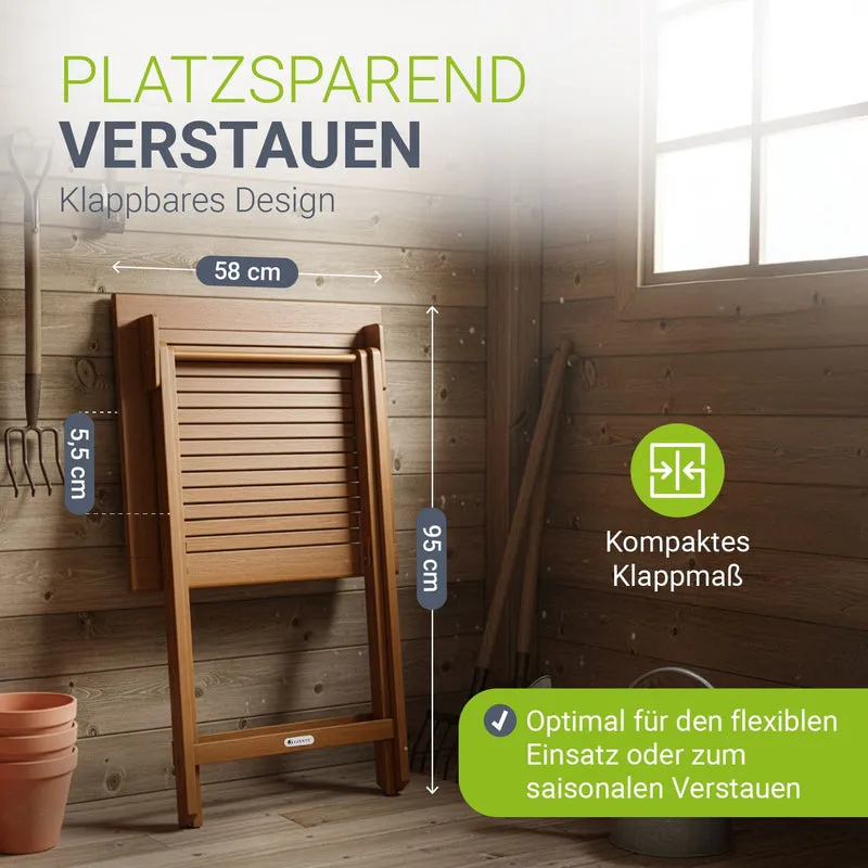 Table en bois pliable Zadar – pour balcon et jardin