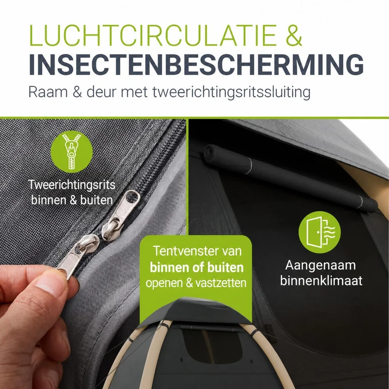 Tente gonflable avec accessoires pour 1 à 4 personnes