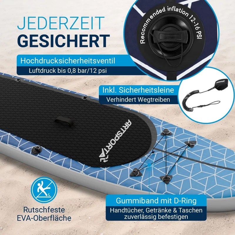 Stand up paddle avec siège kayak – set complet
