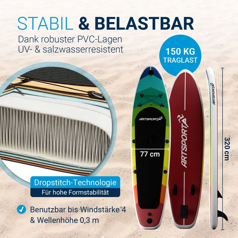 Stand up paddle avec siège kayak – set complet