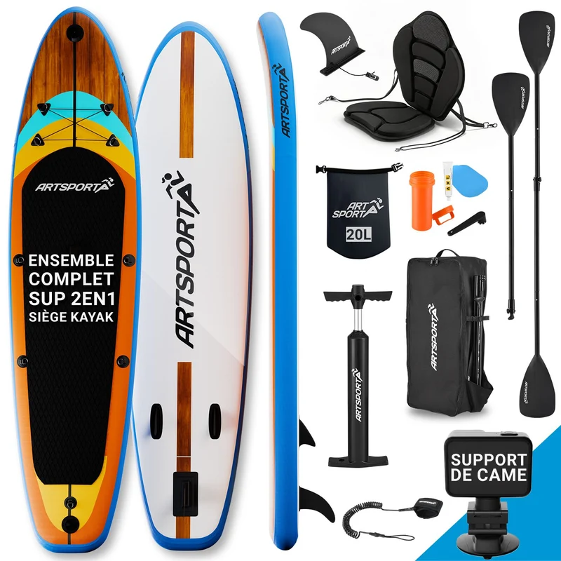 Stand up paddle avec siège kayak – set complet