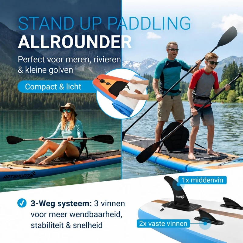 Stand up paddle avec siège kayak – set complet