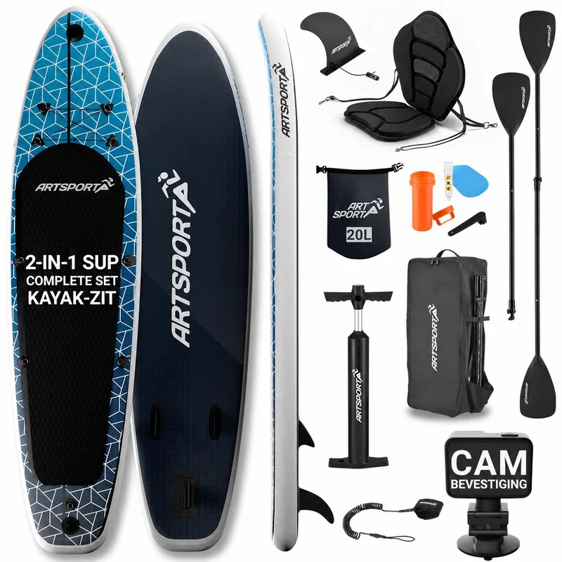 Stand up paddle avec siège kayak – set complet