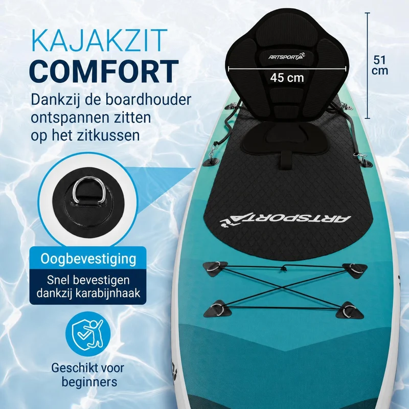 Stand up paddle avec siège kayak – set complet