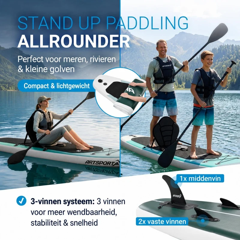 Stand up paddle avec siège kayak – set complet