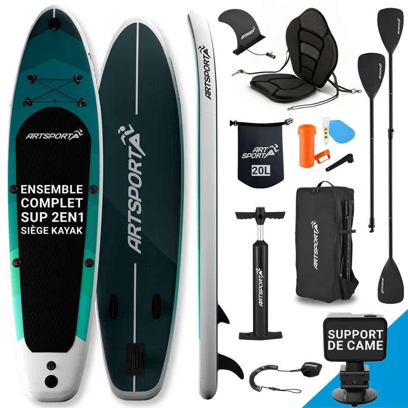 Stand up paddle avec siège kayak – set complet