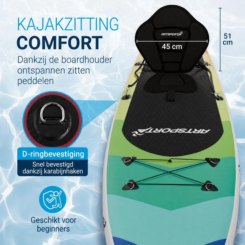 Stand up paddle avec siège kayak – set complet