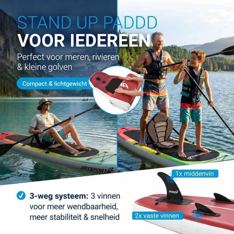 Stand up paddle avec siège kayak – set complet
